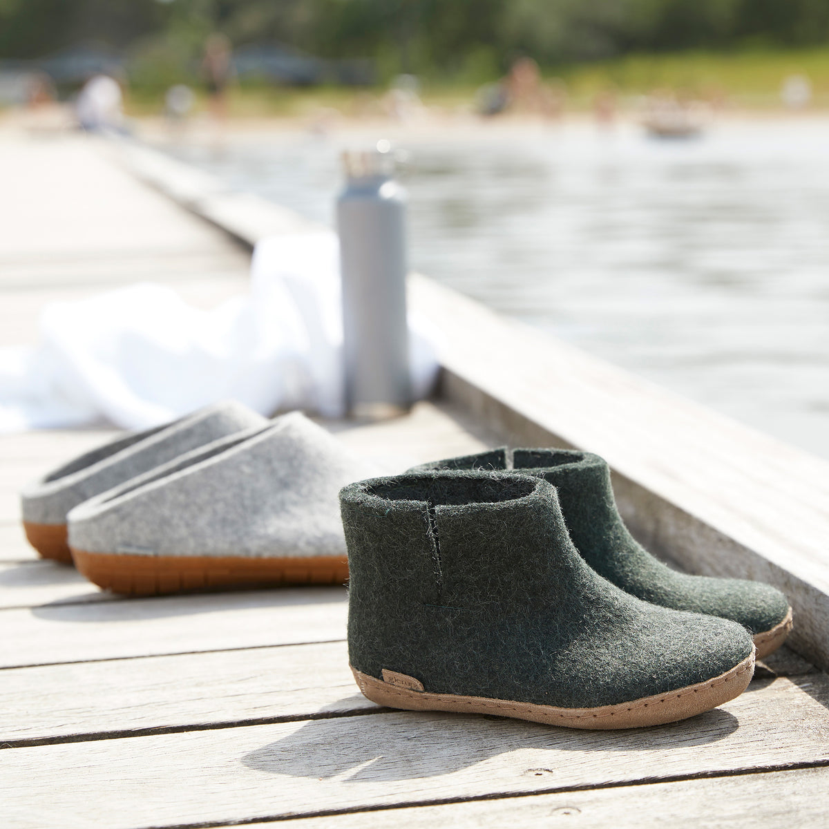 glerups Boot junior Boot with leather sole Forest