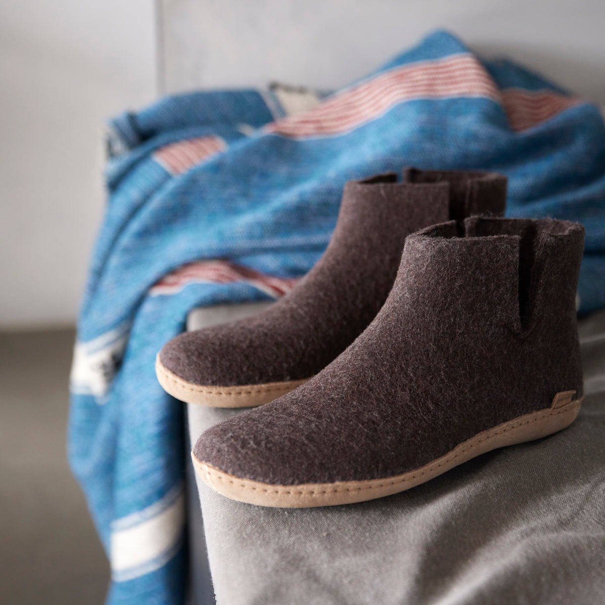 glerups Boot with leather sole Boot with leather sole Nature brown