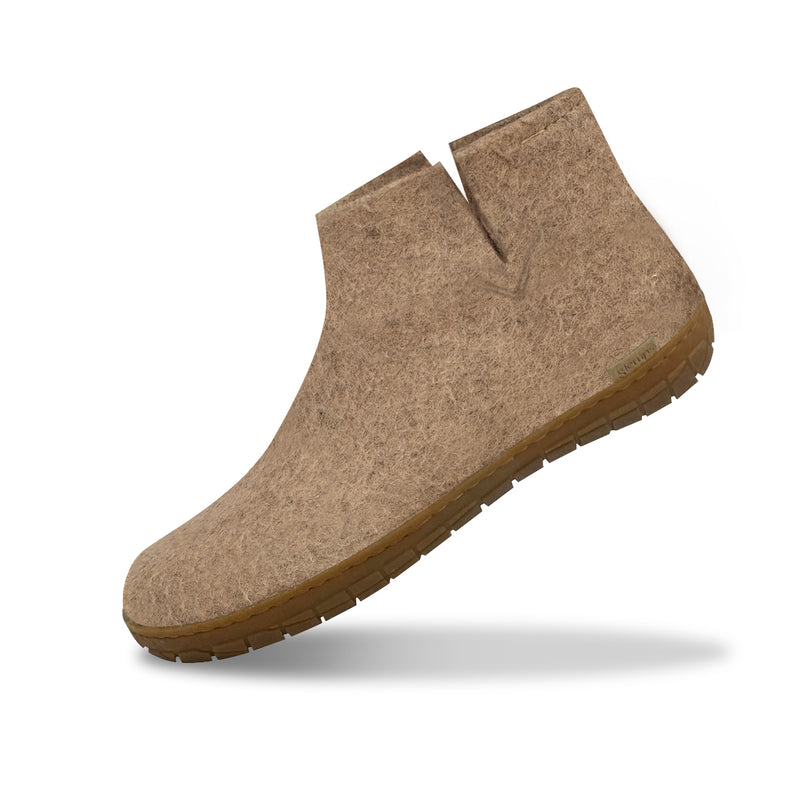 glerups Boot with natural rubber sole - honey Boot with rubber sole 12 Sand