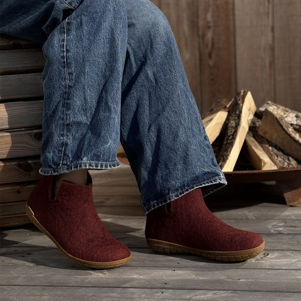 Boot with natural rubber sole - honey - Beet