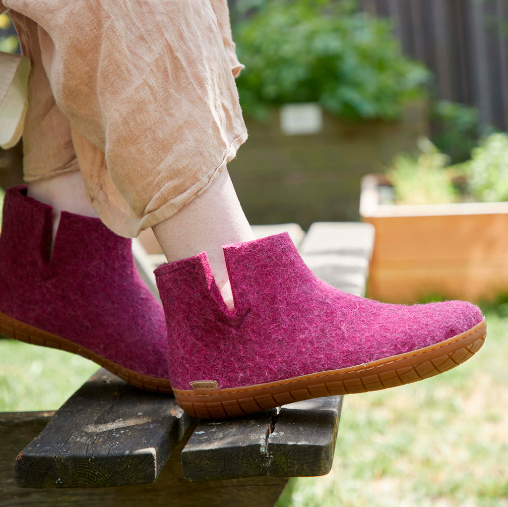 Slipper boots with hard sole clearance