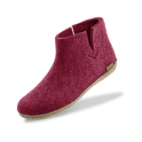 Boot with leather sole - Cranberry