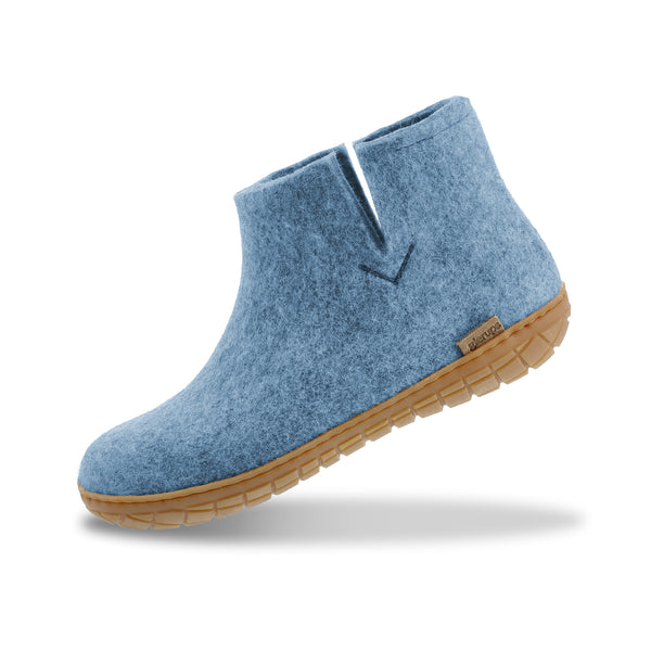 Boot with natural rubber sole - honey - Sky