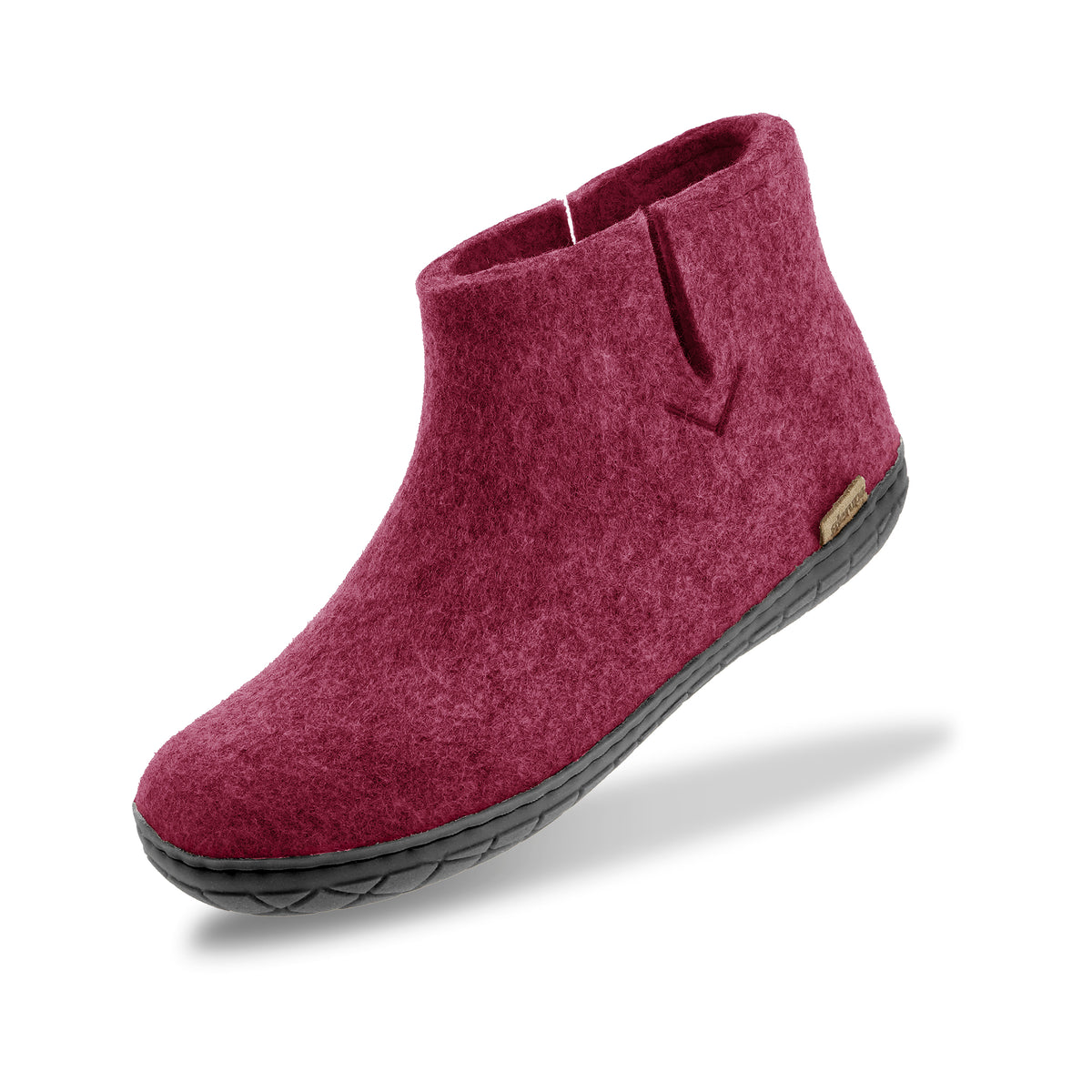 Boot with natural rubber sole - black - Cranberry