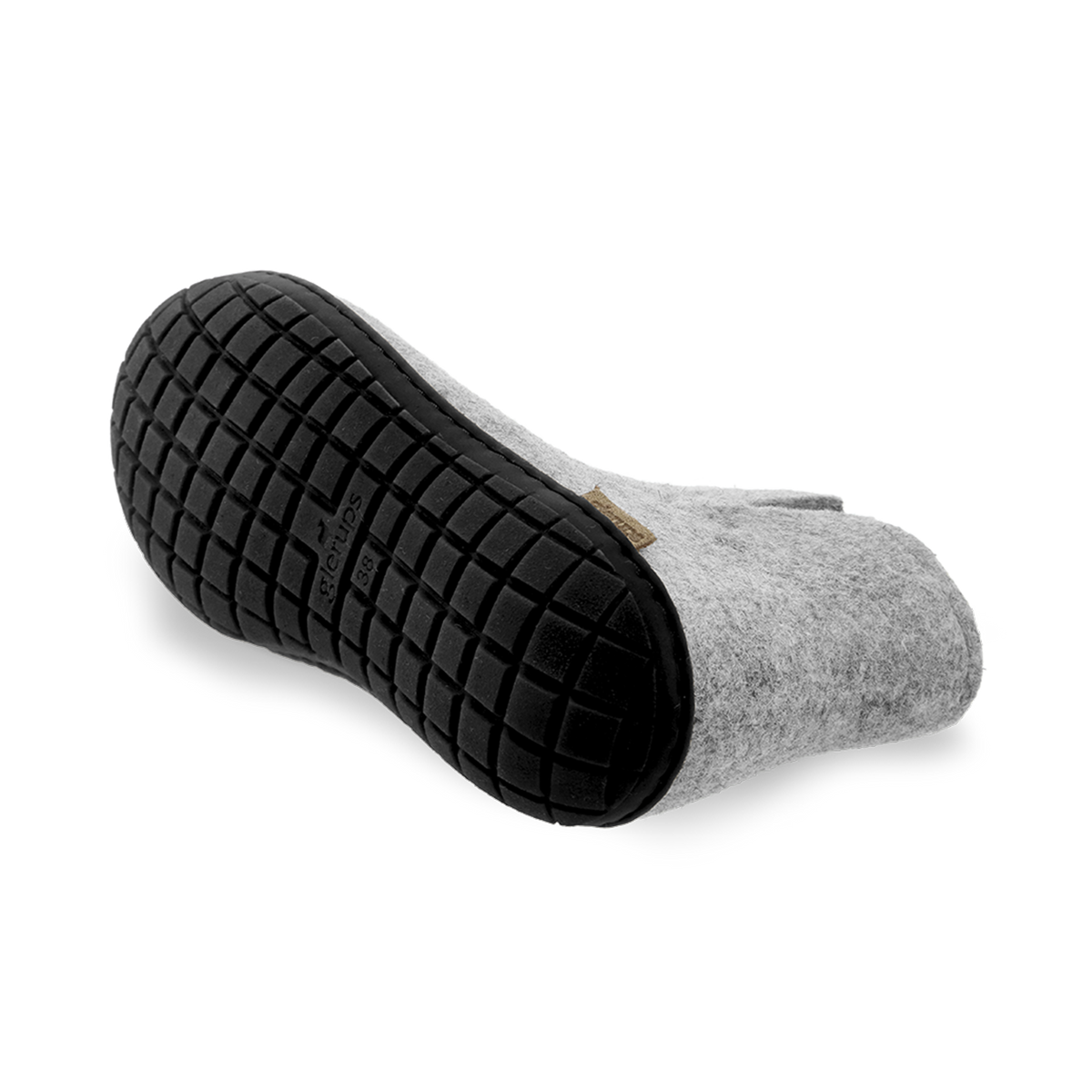 Boot with natural rubber sole - black - Grey