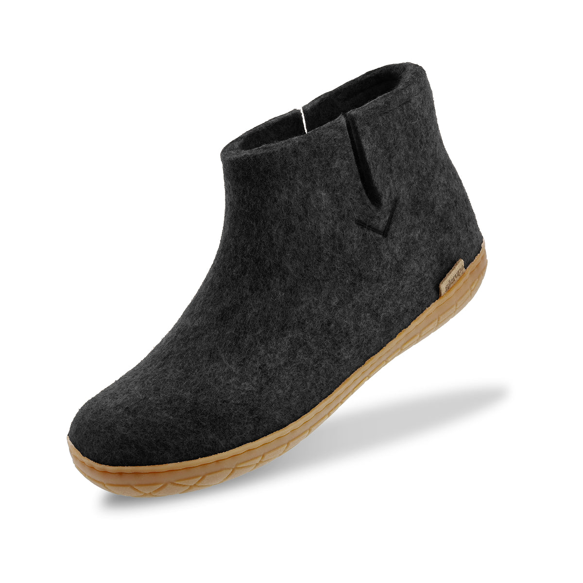 Boot with natural rubber sole - honey - Charcoal
