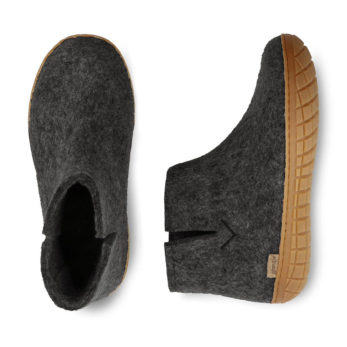 Boot with natural rubber sole - honey - Charcoal