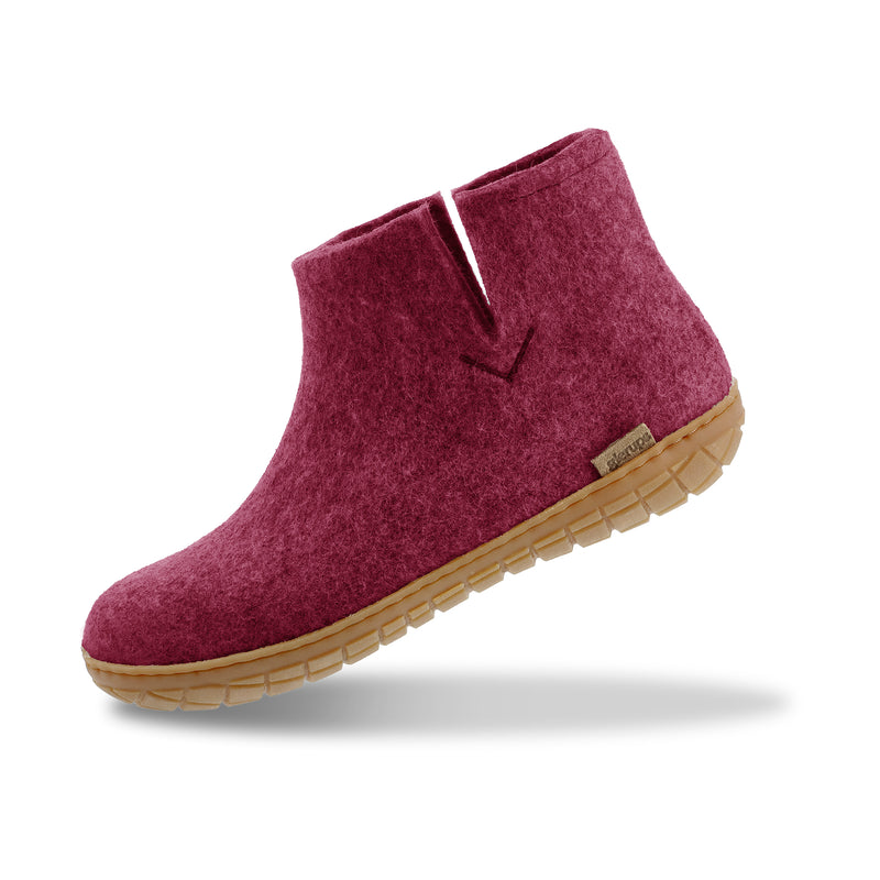 Boot with natural rubber sole - honey - Cranberry