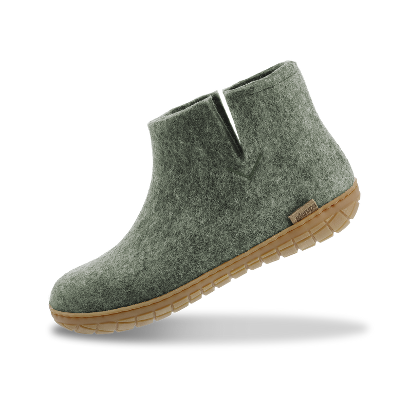 Boot with natural rubber sole - honey - Moss