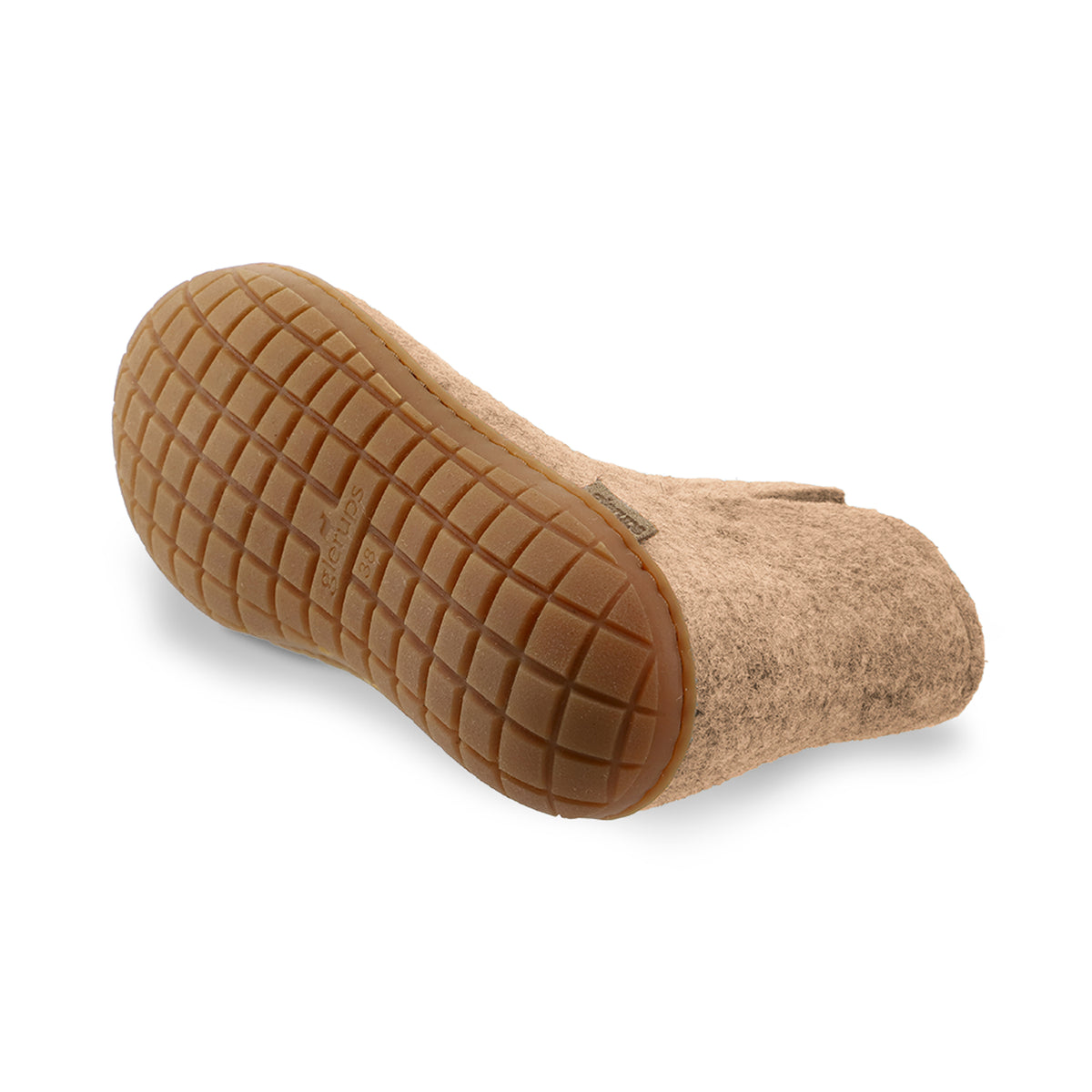 Boot with natural rubber sole - honey - Sand