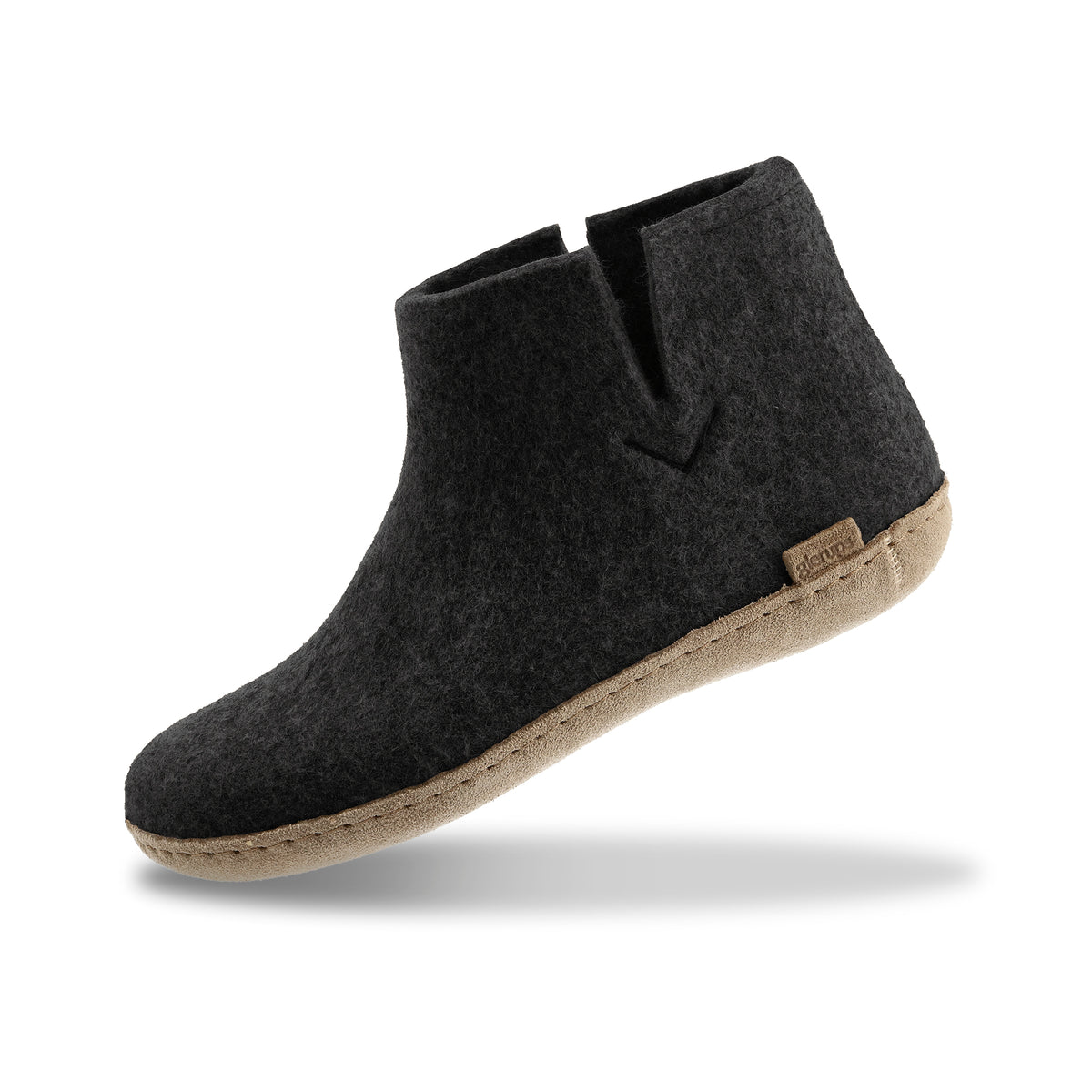 Boot with leather sole - Charcoal