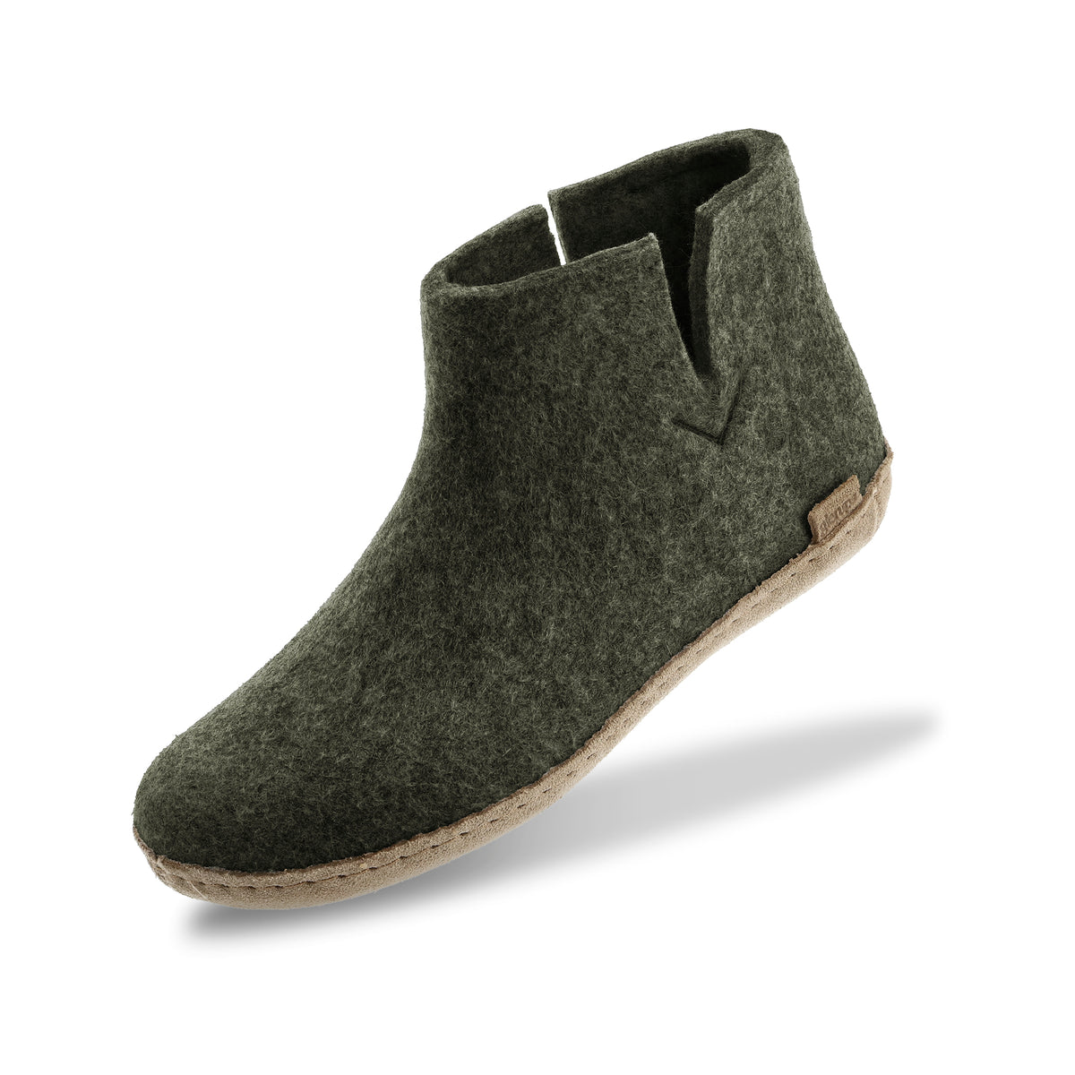 Boot with leather sole - Forest