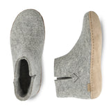 Boot with leather sole - Grey