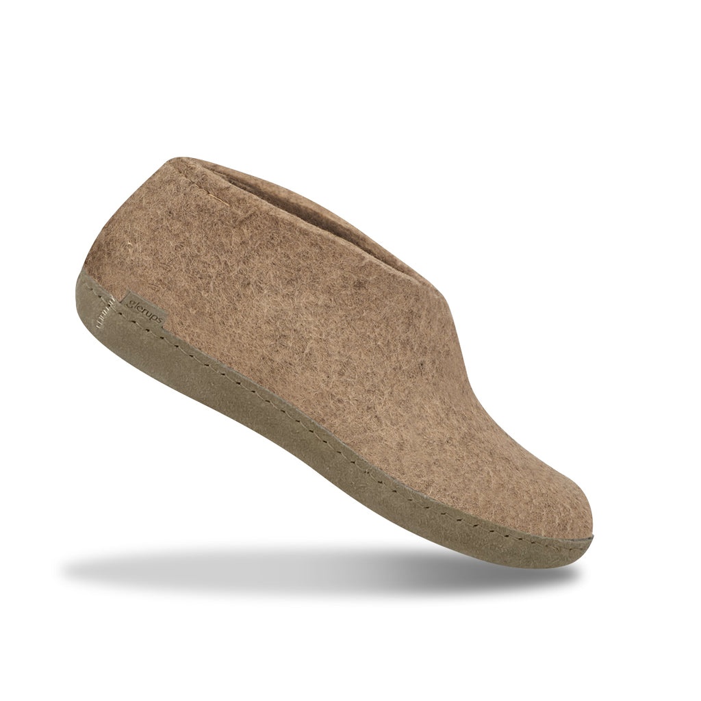 Shoe with leather sole - Sand â glerups.com