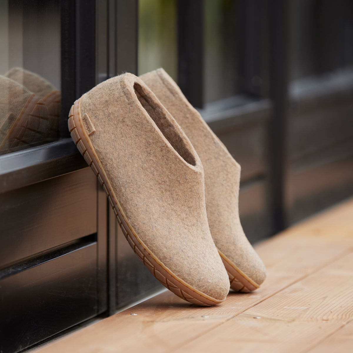 glerups Shoe with natural rubber sole - honey Shoe with rubber sole 12 Sand