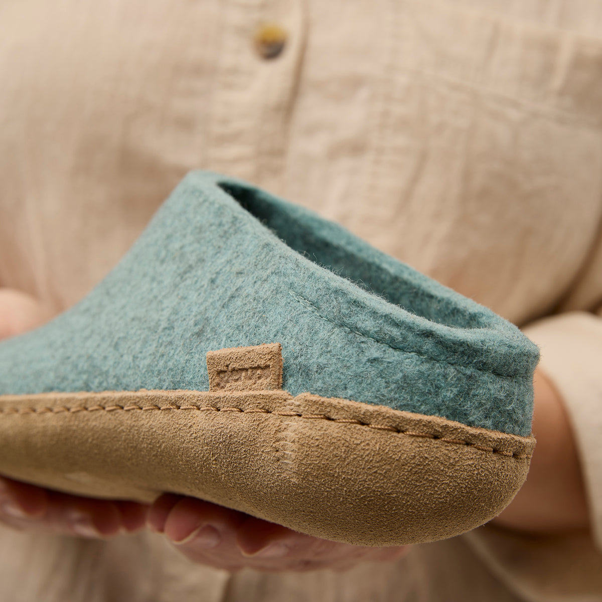 glerups Slip-on with leather sole Slip-on with leather sole 11 North Sea