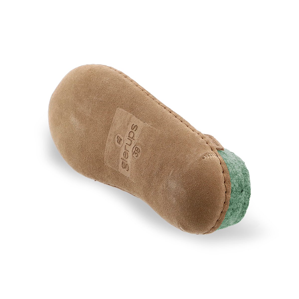 Slip-on with leather sole - Moss