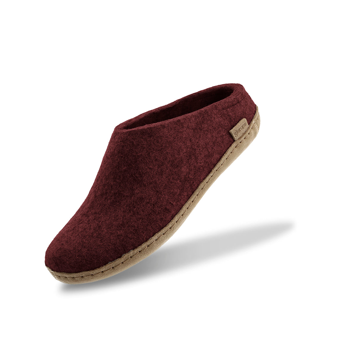 Slip-on with leather sole - Beet