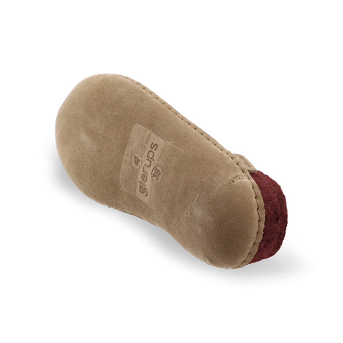 Slip-on with leather sole - Beet