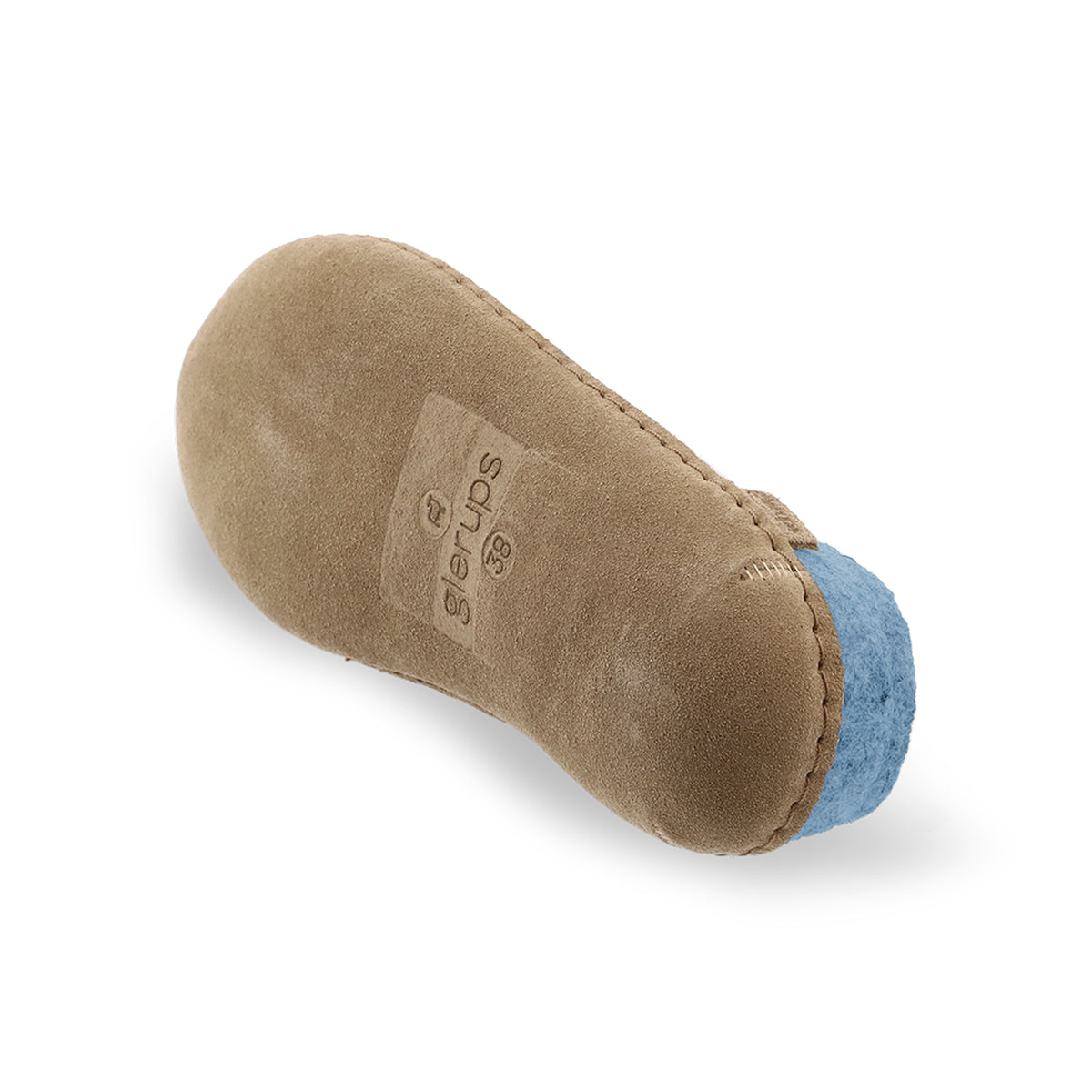 Slip-on with leather sole - Sky