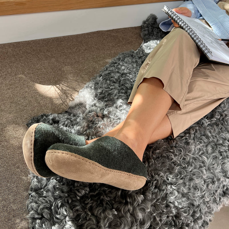Slip on with leather sole Forest glerups