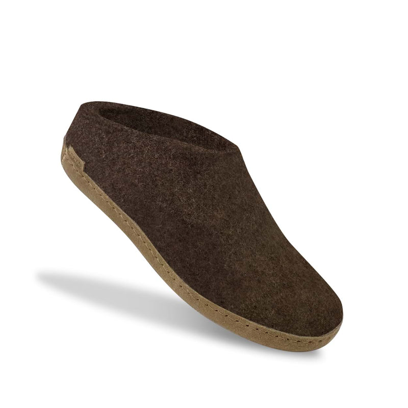 Slip on with leather sole Nature brown glerups