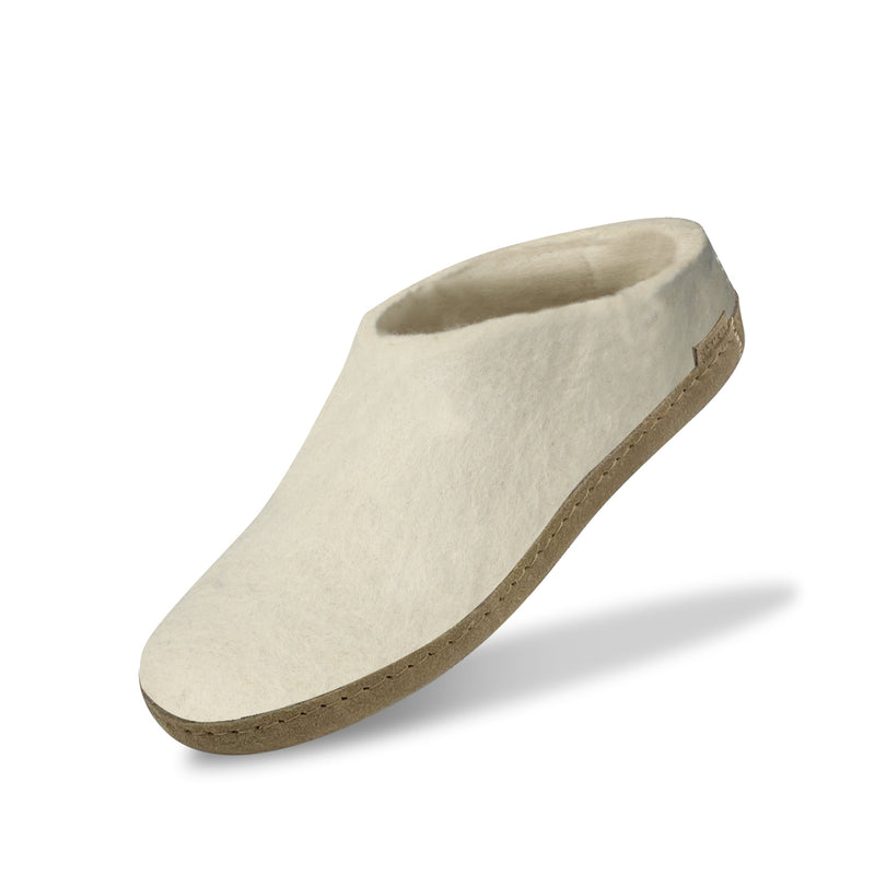 glerups Slip-on with leather sole Slip-on with leather sole Off white