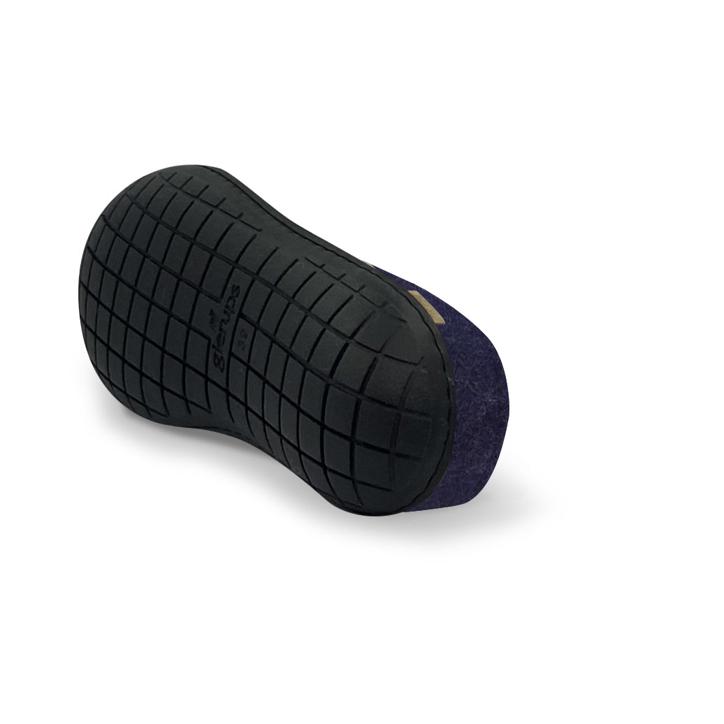 glerups Slip-on with natural rubber sole - black Slip-on with rubber sole Purple
