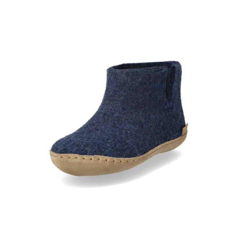glerups Boot junior Boot with leather sole Denim