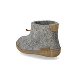 glerups Boot kids Boot with leather sole Grey