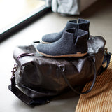 glerups Boot with leather sole Boot with leather sole Charcoal