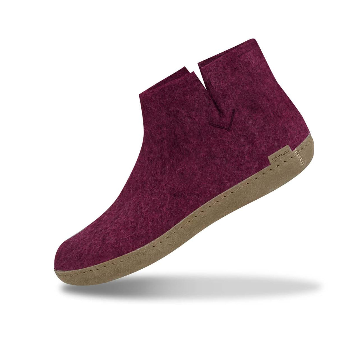 glerups Boot with leather sole Boot with leather sole Cranberry