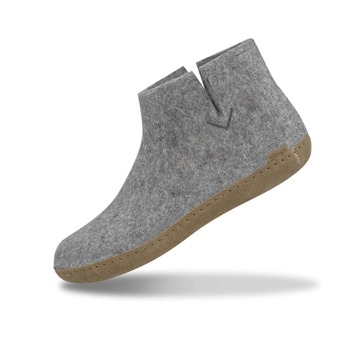 Grey slip on boots sale