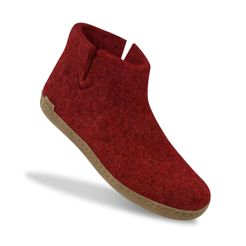 glerups Boot with leather sole Boot with leather sole Red