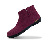 glerups Boot with natural rubber sole - black Boot with rubber sole Cranberry