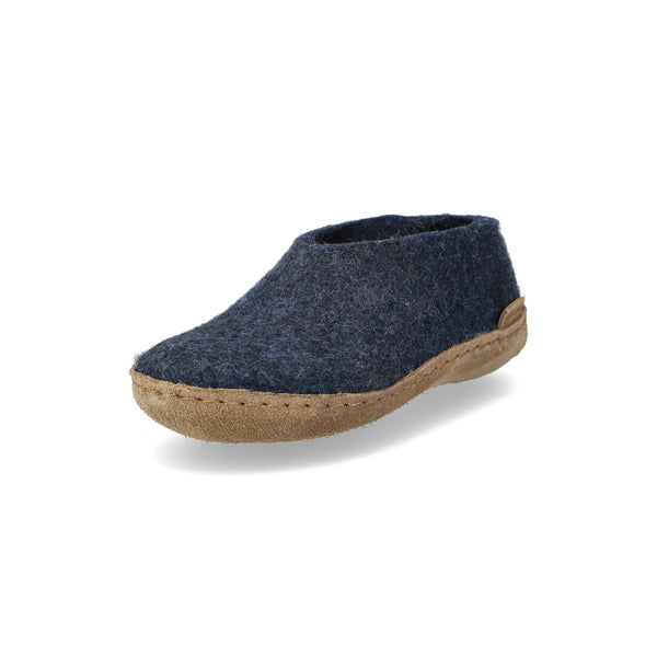 glerups Shoe junior Shoe with leather sole Denim