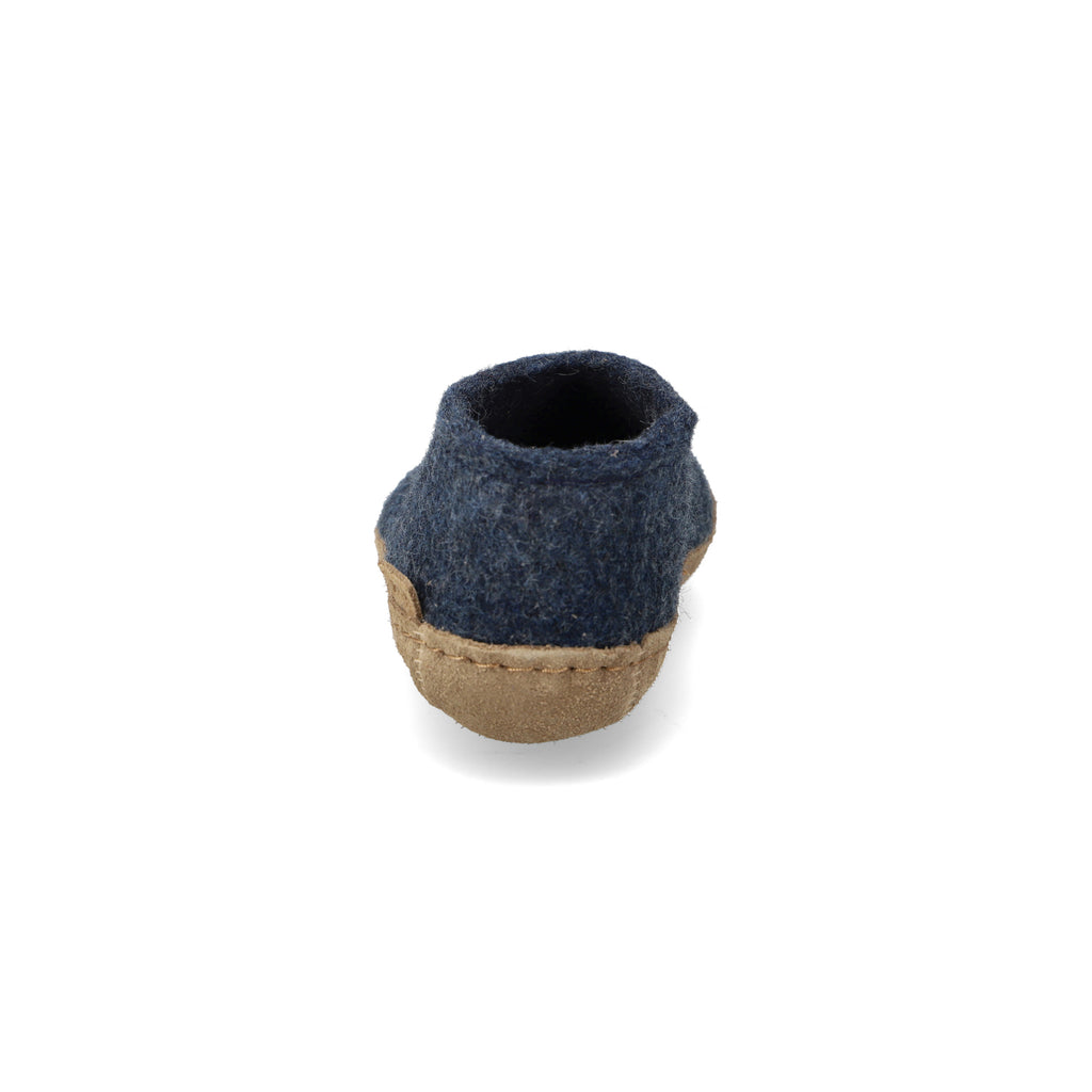 Glerups Junior Wool Slippers For Kids – 100% Natural Felt – Charcoal, Size 33 EU – Unisex Comfort