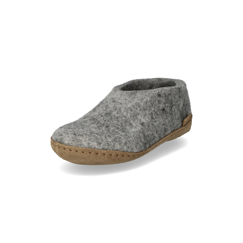 glerups Shoe junior Shoe with leather sole Grey