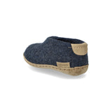 glerups Shoe kids Shoe with leather sole Denim