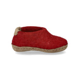 glerups Shoe kids Shoe with leather sole Red