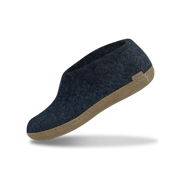 Shoe with leather sole Denim glerups