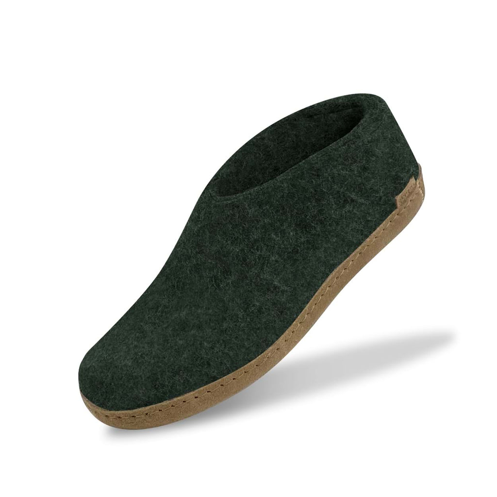 Shoe with leather sole - Forest â glerups.com