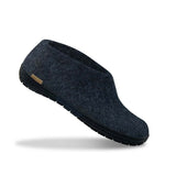 glerups Shoe with natural rubber sole - black Shoe with rubber sole Denim