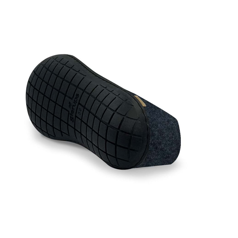 glerups Shoe with natural rubber sole - black Shoe with rubber sole Denim