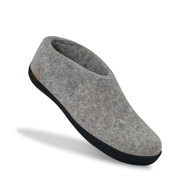 Mens slippers with rubber top soles