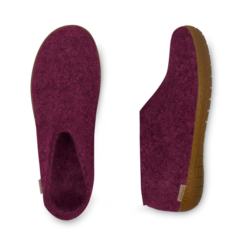 glerups Shoe with natural rubber sole - honey Shoe with rubber sole Cranberry