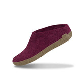 glerups Slip-on with leather sole Slip-on with leather sole Cranberry