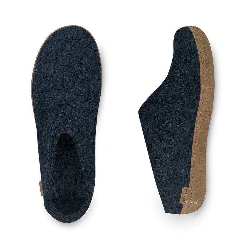 glerups Slip-on with leather sole Slip-on with leather sole Denim