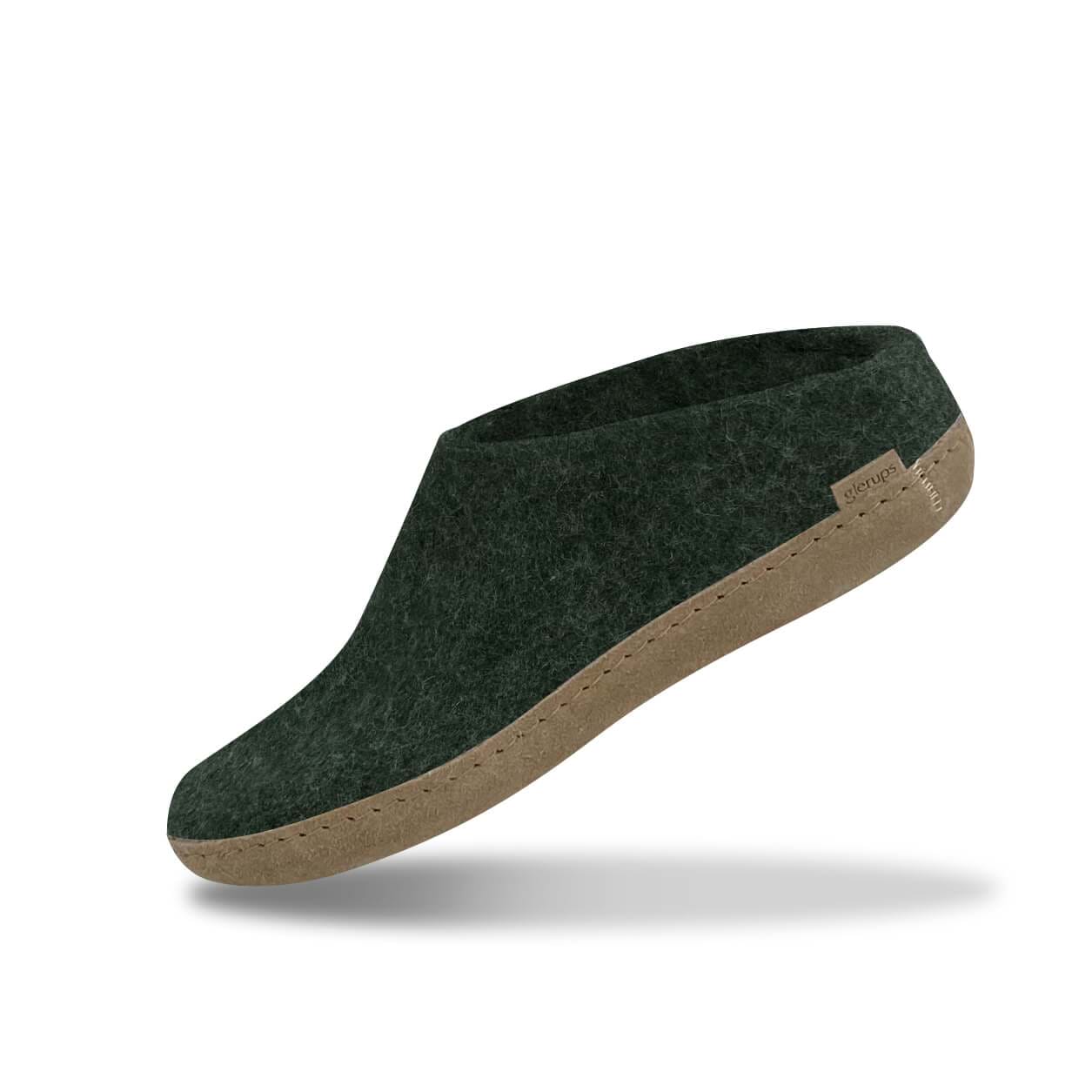 Mens green slippers Step into natural with the original glerups