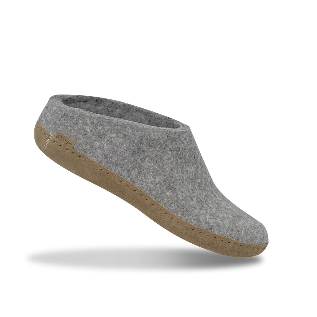 Slip on with leather sole Grey glerups
